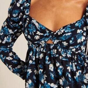 Abercrombie & Fitch Blue Floral Dress